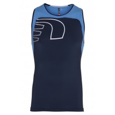 Träningslinne Newline Iconic Vent Stretch Tank - Dark-Sky Blue Storlek S