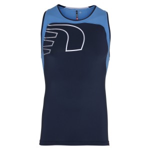Träningslinne Newline Iconic Vent Stretch Tank - Dark-Sky Blue Storlek S