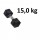 Gummi / Kromhantel HEX Master Fitness 15,0 kg