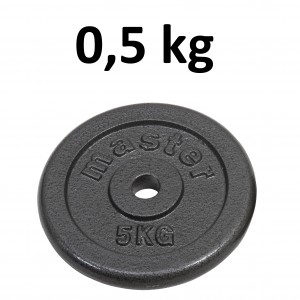 Skolvikt för 25 mm stång Master Fitness 0,5kg