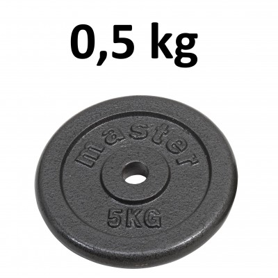 Skolvikt för 25 mm stång Master Fitness 0,5kg