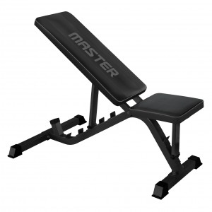 Träningsbänk justerbar Master Fitness Black