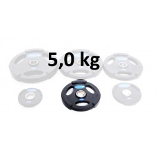 Gummiklädd viktskiva Master Fitness 5,0 kg