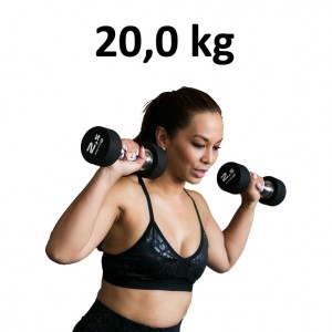 Premium Gummihantel Master Fitness 20,0kg