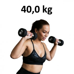 Premium Gummihantel Master Fitness 40,0kg