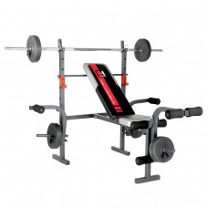 Träningsbänk Hammer Bermuda inkl. vikter 25kg