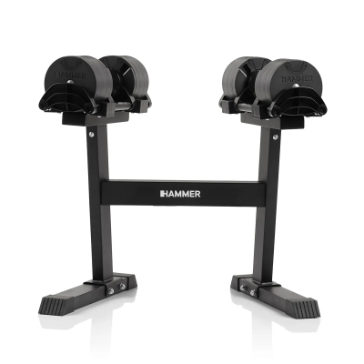 Hammer Smartlock Hantelset med ställning 2-32kg