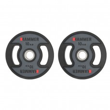 Gummiklädda internationella viktskivor Hammer 2x10 kg