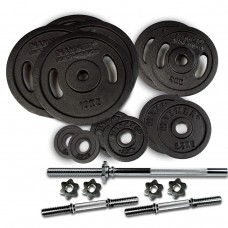 Skivstång- och hantelset Hammer 73 kg