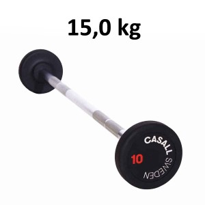 Casall Fixed Barbell Rubber 15,0 kg 