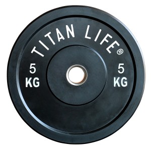 Gummiklädd viktskiva Titan Life Pro Bumper Plate Rubber - 5 kg