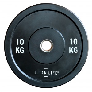 Gummiklädd viktskiva Titan Life Pro Bumper Plate Rubber - 10 kg