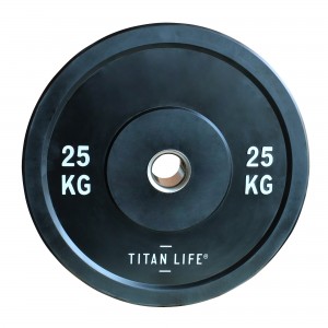 Gummiklädd viktskiva Titan Life Pro Bumper Plate Rubber - 25 kg