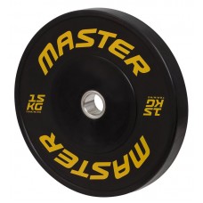 Viktskiva HG Bumper Plate 15 kg - Master Fitness