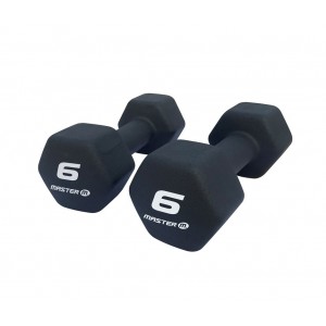 Neoprenhantlar 2x6kg Master Fitness