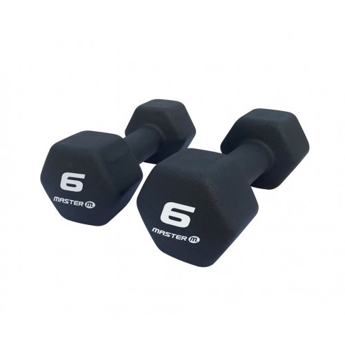 Neoprenhantlar 2x6kg Master Fitness
