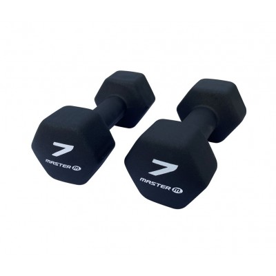 Neoprenhantlar 2x7kg Master Fitness