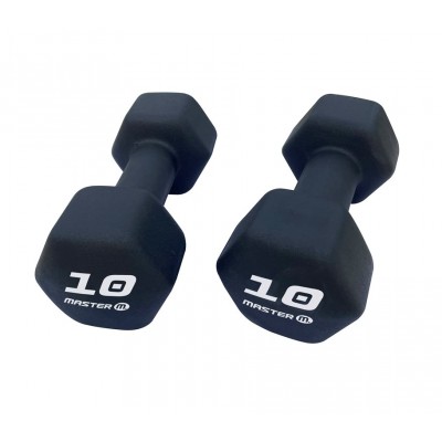 Neoprenhantlar 2x10kg Master Fitness