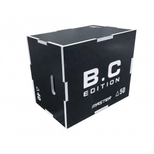 Plyobox Black Plyometric Box Master Fitness 40-50-60 cm 