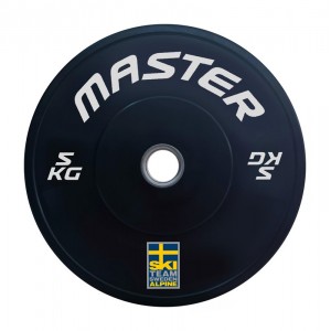 Viktskiva Master Fitness SkiTeam Bumperplate 5,0 kg