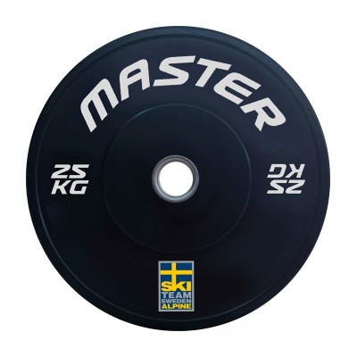 Viktskiva Master Fitness SkiTeam Bumperplate 25,0 kg
