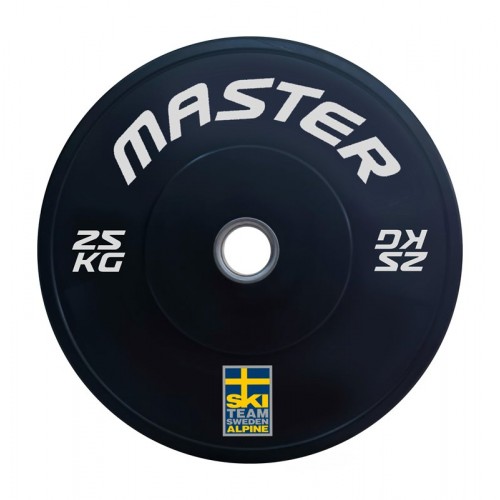 Viktskiva Master Fitness SkiTeam Bumperplate 25,0 kg