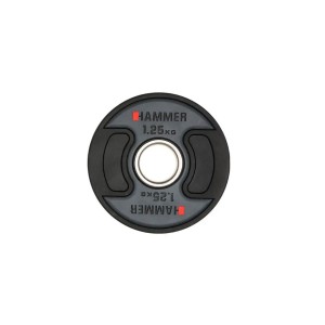 Gummiklädd internationell viktskiva Hammer 1,25 kg