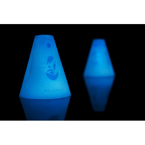 Powerslide Konor för slalomkörning med Inlines / Skateboard - GLOW - 10-pack