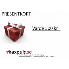 Presentkort MaxPuls.se 500 kr